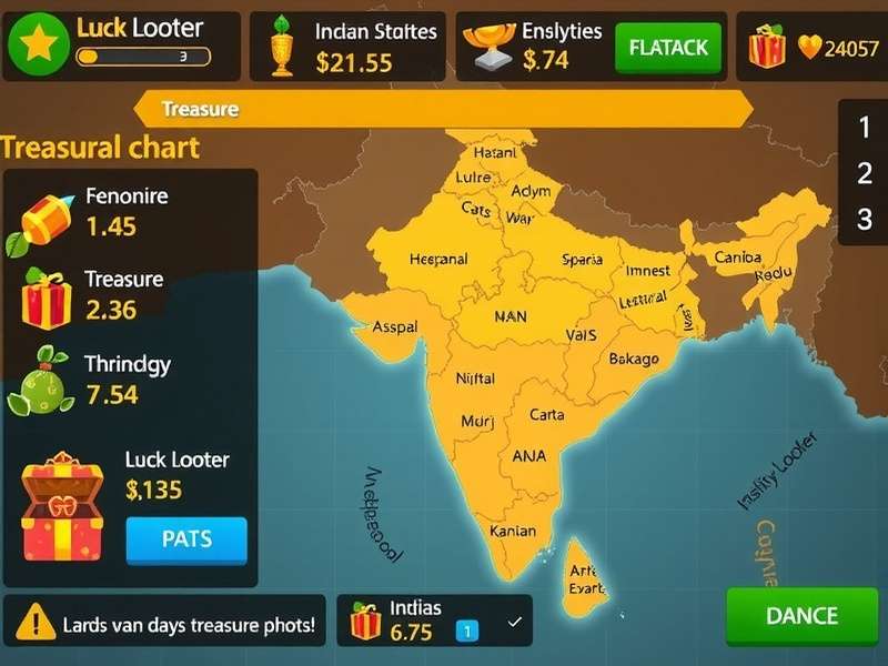 Luck Looter download statistics chart across Indian states