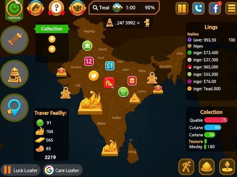 Luck Looter gameplay screenshot showing treasure collection