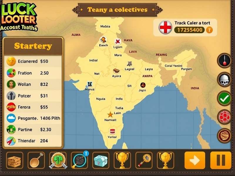 Luck Looter strategy guide showing treasure locations